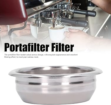 Stainless Steel Coffee Filter Basket, Espresso Basket 58mm Portafilter Basket Non Pressurized Filter Basket Coffee Machines Accessories