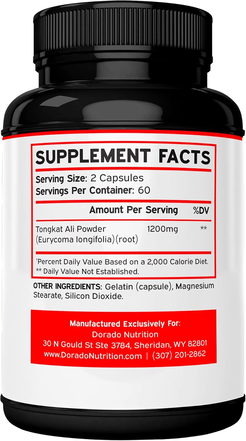 Buy Tongkat Ali Extract (Longjack) Longifolia, 1200mg per