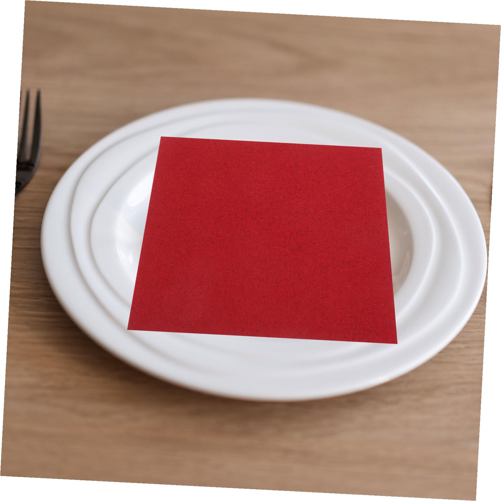 Servilletas de Papel de Colores Rojas 20x20cm para Restaurantes Occidentales y Fiestas de Vino, Ligeras y Cómodas, Paquete de 150 Unidades