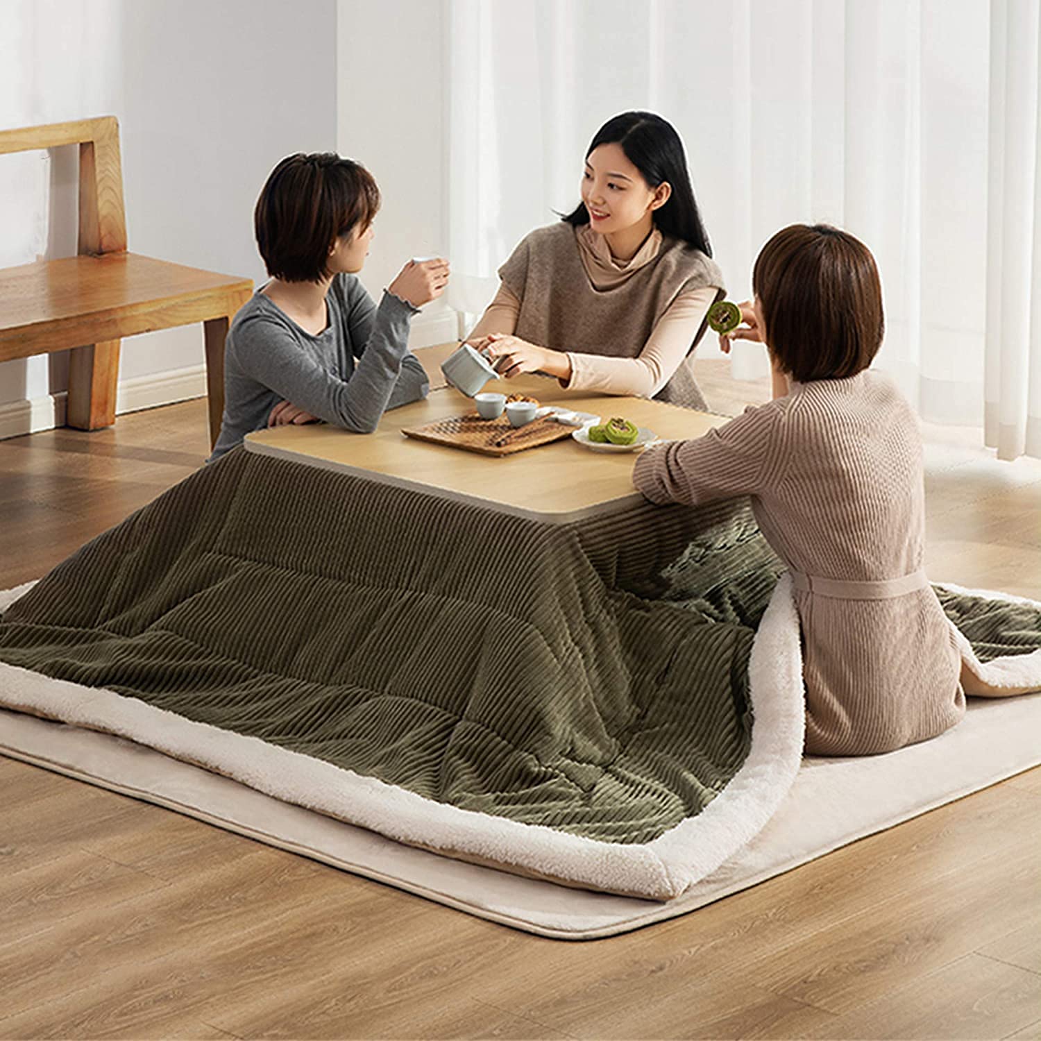 Buy Kotatsu Coffee Table, Japanese Stove Heated Table, Tatami Coffee