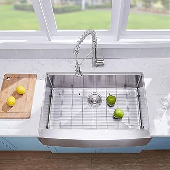Y♢572 iaminc VCCUCINE Farmhouse Sink, 30 Inch Stainless Steel Farmhouse