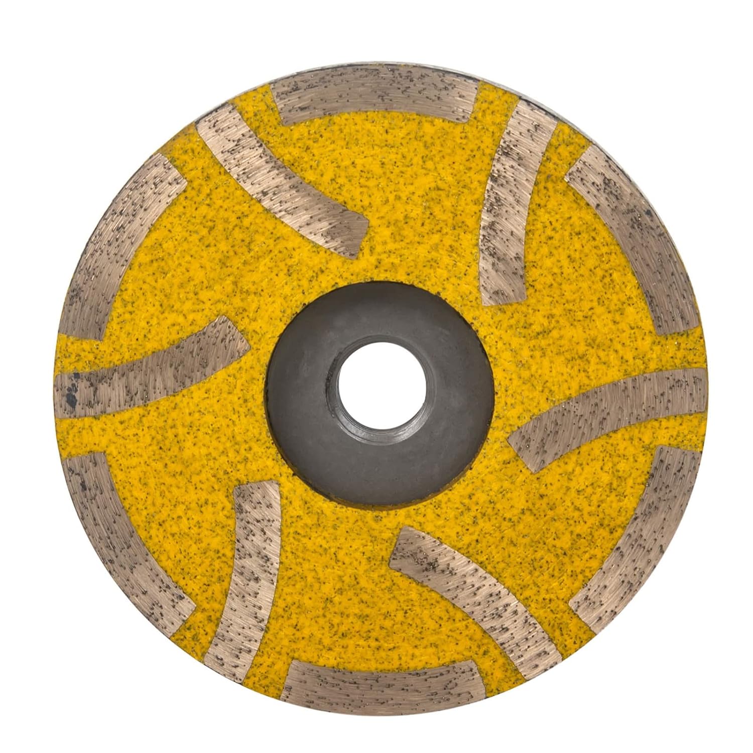 4 Inch Dry/Wet Flat Diamond Resin Filled Grinding Wheel Cup Wheel for Granite and Engineered Stone (Fine)