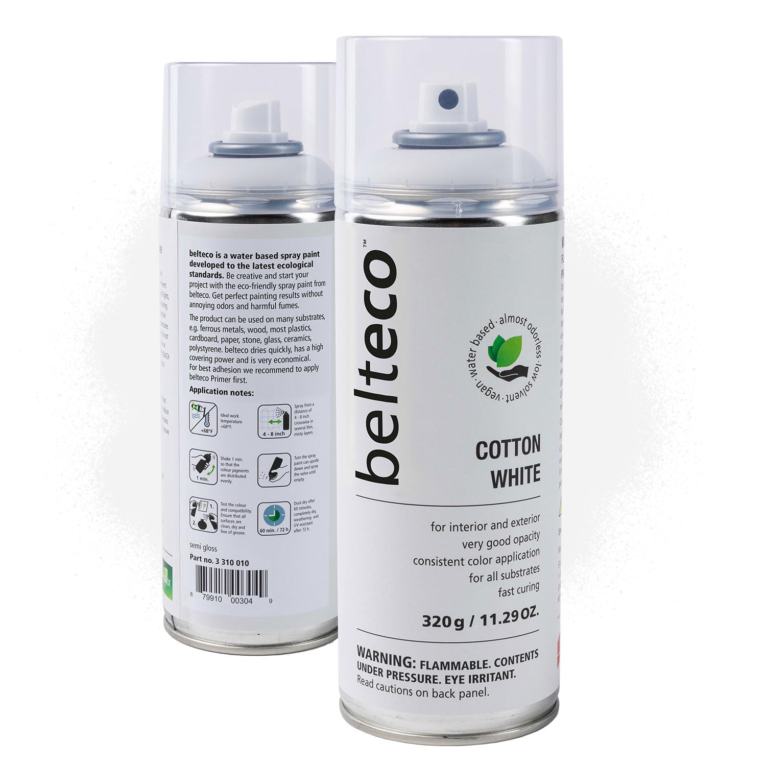 Cotton Semi Gloss Spray Paint | Water-based White Gloss Spray Paint