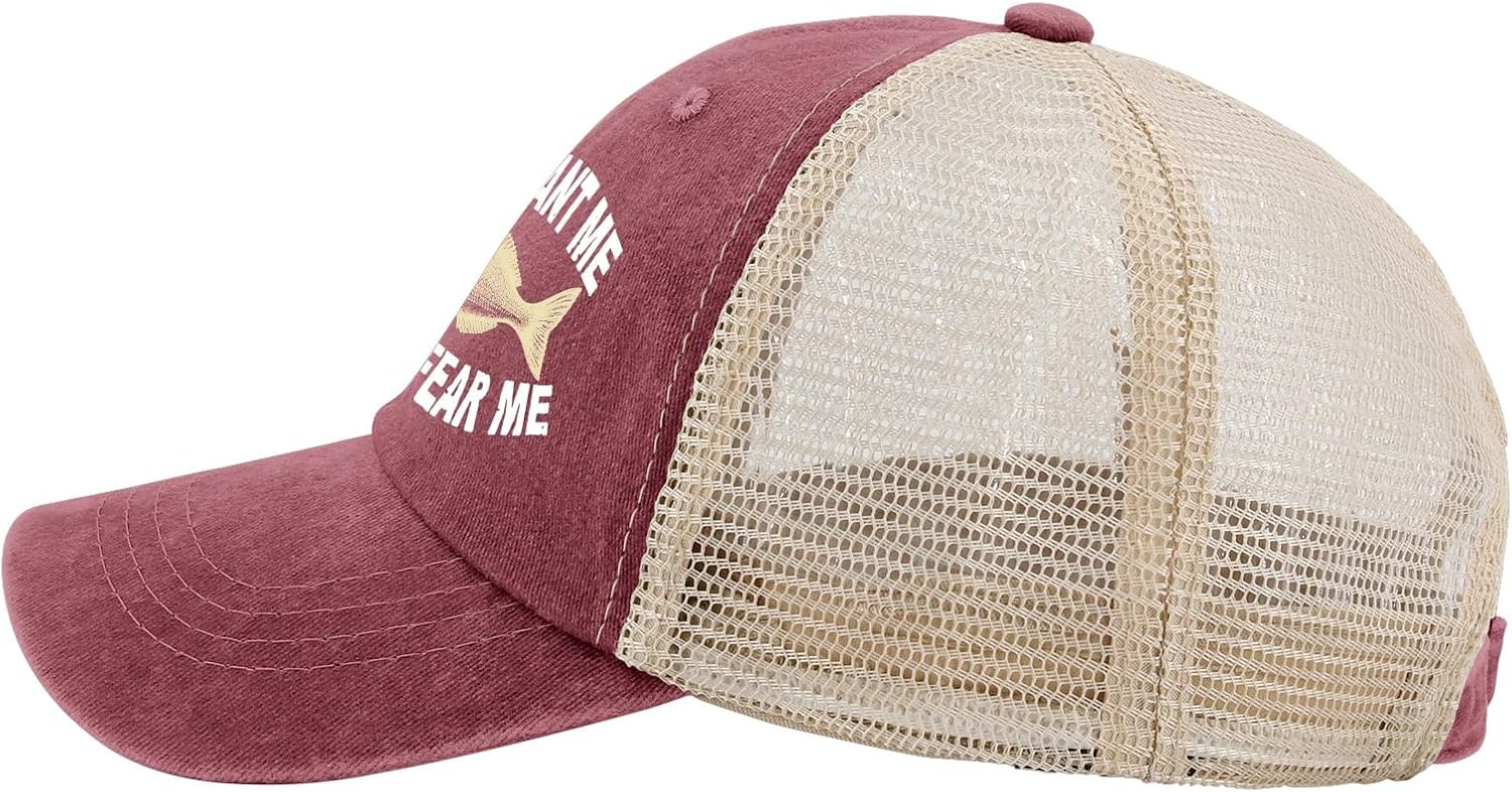 Hat Women Want Me Fishes Fear Me Hat for Women Dad Hats Trendy Caps - Image 3