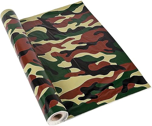Fun Express Rollo de mantel de camuflaje (100 pies) desechable