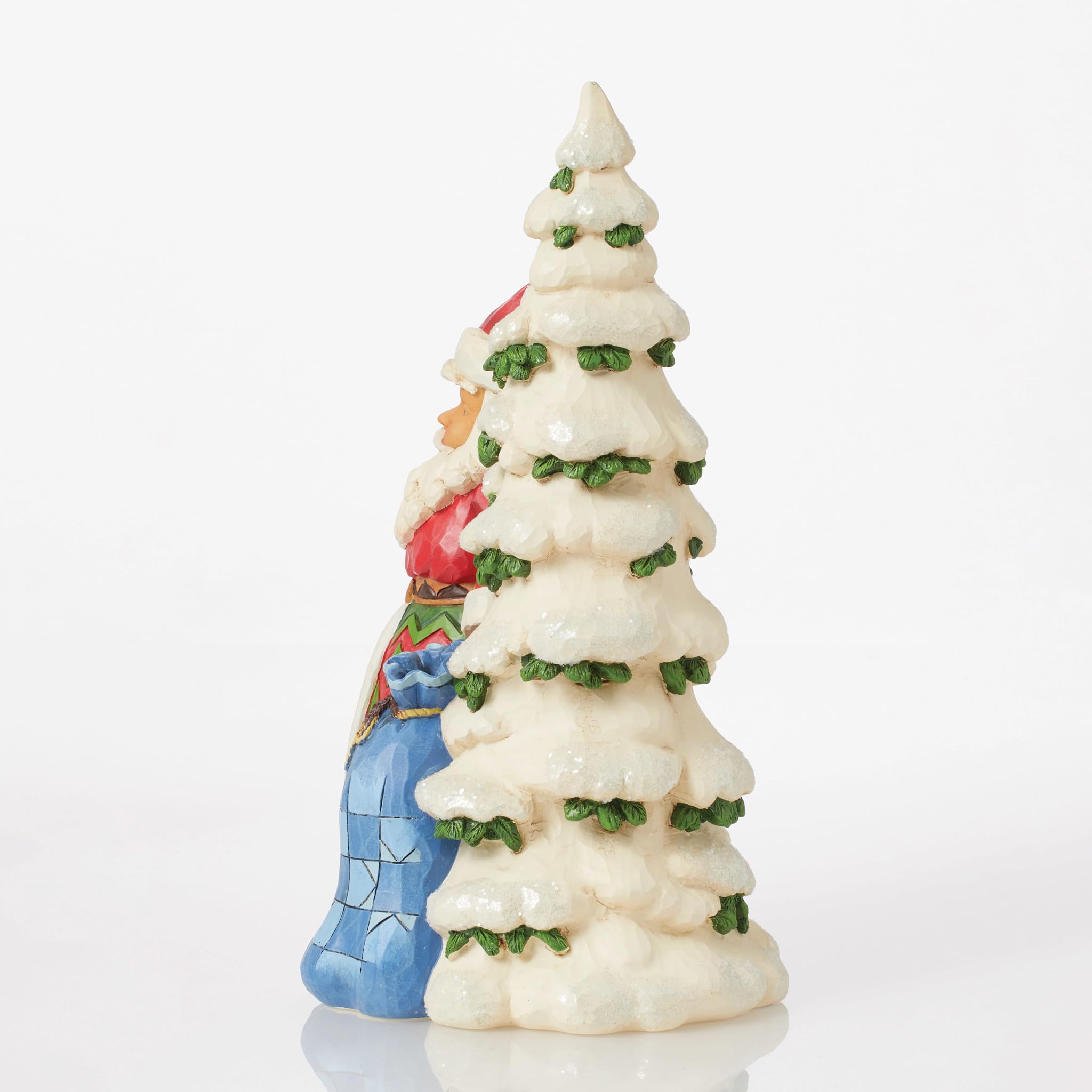 Il Babbo Natale Con L'albero Di Natale Illustrazione di Stock