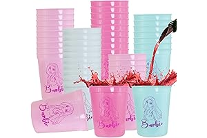 24pcs Pink Girl Birthday Party Cups