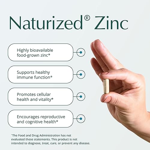 Miniatura 2 de Natura Health Products Suplemento de zinc de 25 mg - Apoya la salud celular y una respuesta inmune saludable - Zinc altamente biodisponible