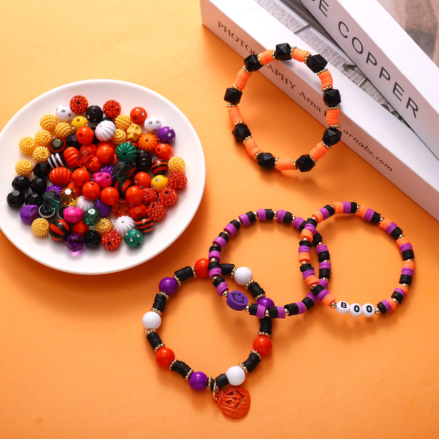 URROMA 427 PCS Halloween DIY Craft Beads Kit - Jewelry Making Supplies For Bracelets & Necklaces - View #9