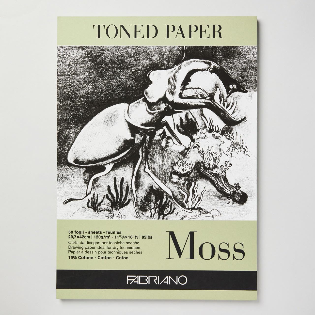 Fabriano Toned Paper Pad Moss, Size - A3, 120 GSM (Contains- 50 Sheets) (B087ZQNV5F) Amazon Price History, Amazon Price Tracker