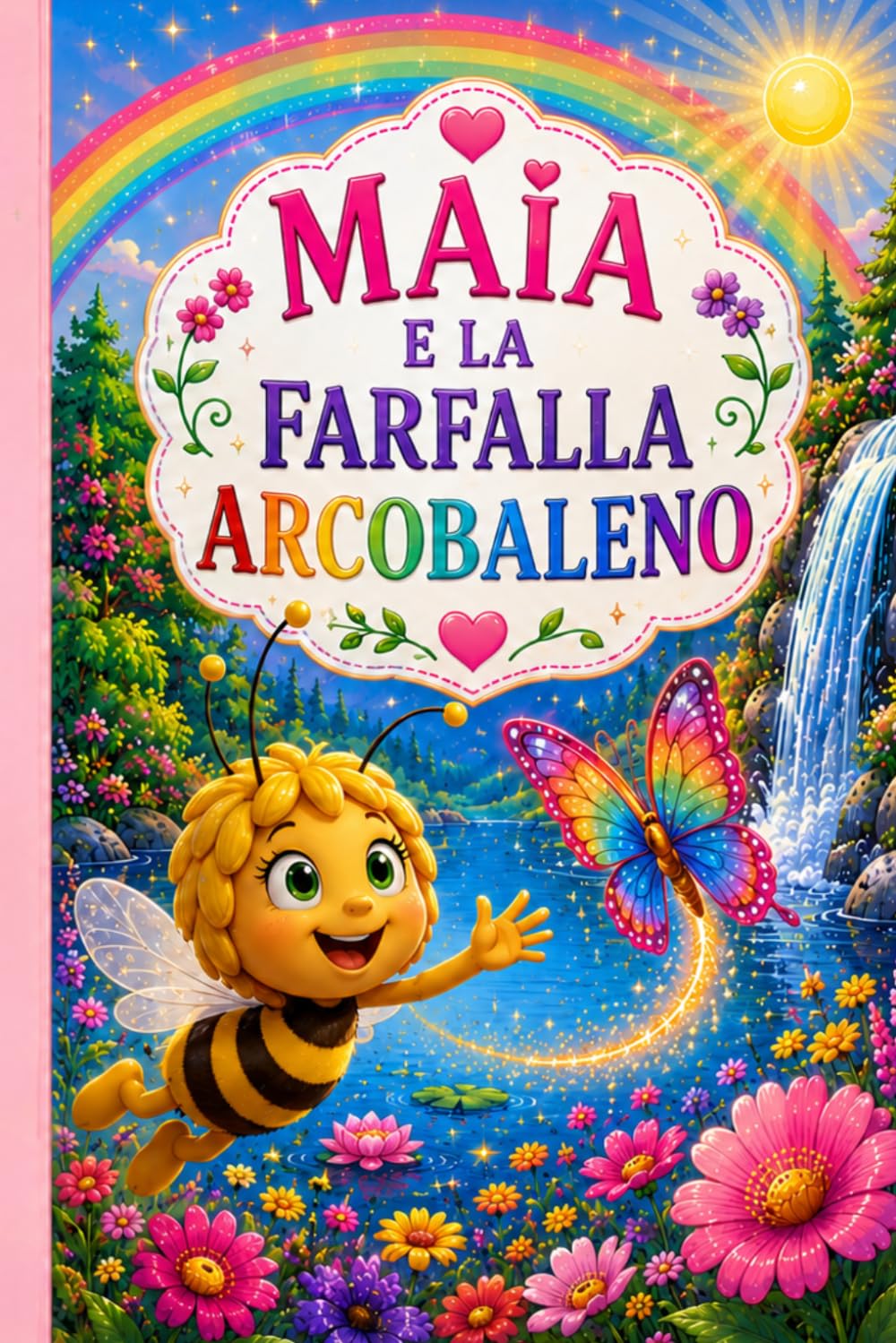 Maia e la Farfalla Arcobaleno: Una tenera avventura illustrata con disegni da colorare per bambini (Le Avventure dell'Ape Maia)