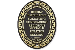SmartSign No Soliciting Sign for Home