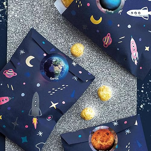 Miniatura 5 de 600 calcomanías del sistema solar planetario para niños de 1.5 pulgadas, calcomanías redondas del espacio para niños y niñas, sistema solar, regalos