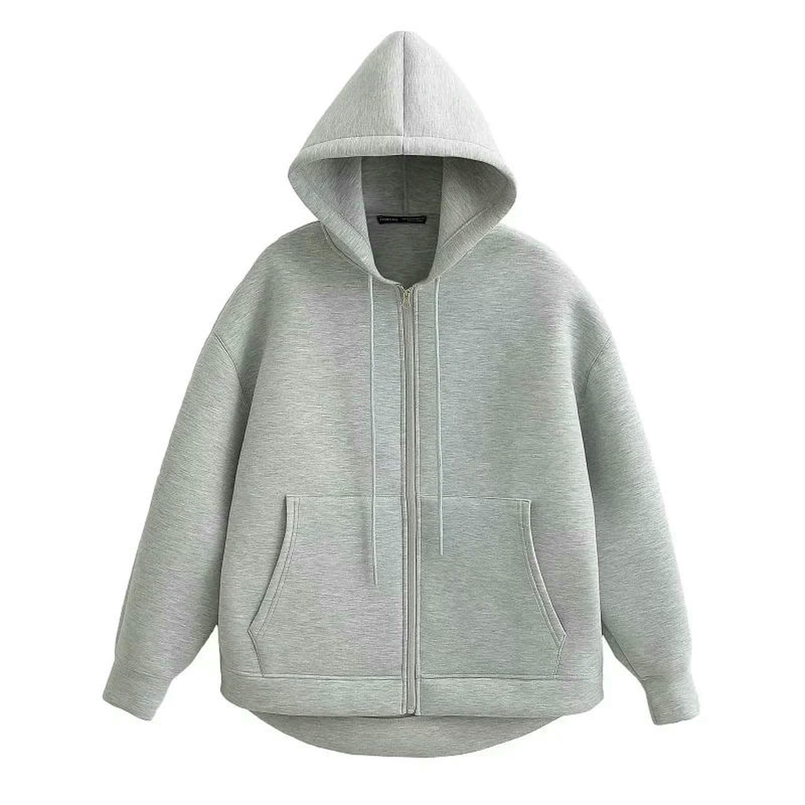 Strickjacke Damen Graue Frauen Oterwears Jacke Mantel Frühling Autumn Lässig Langarm Schwarze Jacken-grau-m