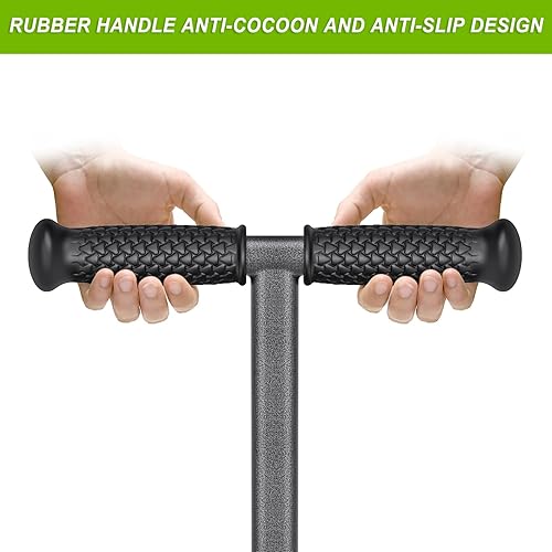 Vista 11 de Dolibest Aireador de extracción de césped, herramienta de acero inoxidable con 3 núcleos con agarre de goma suave, herramienta manual de aireación