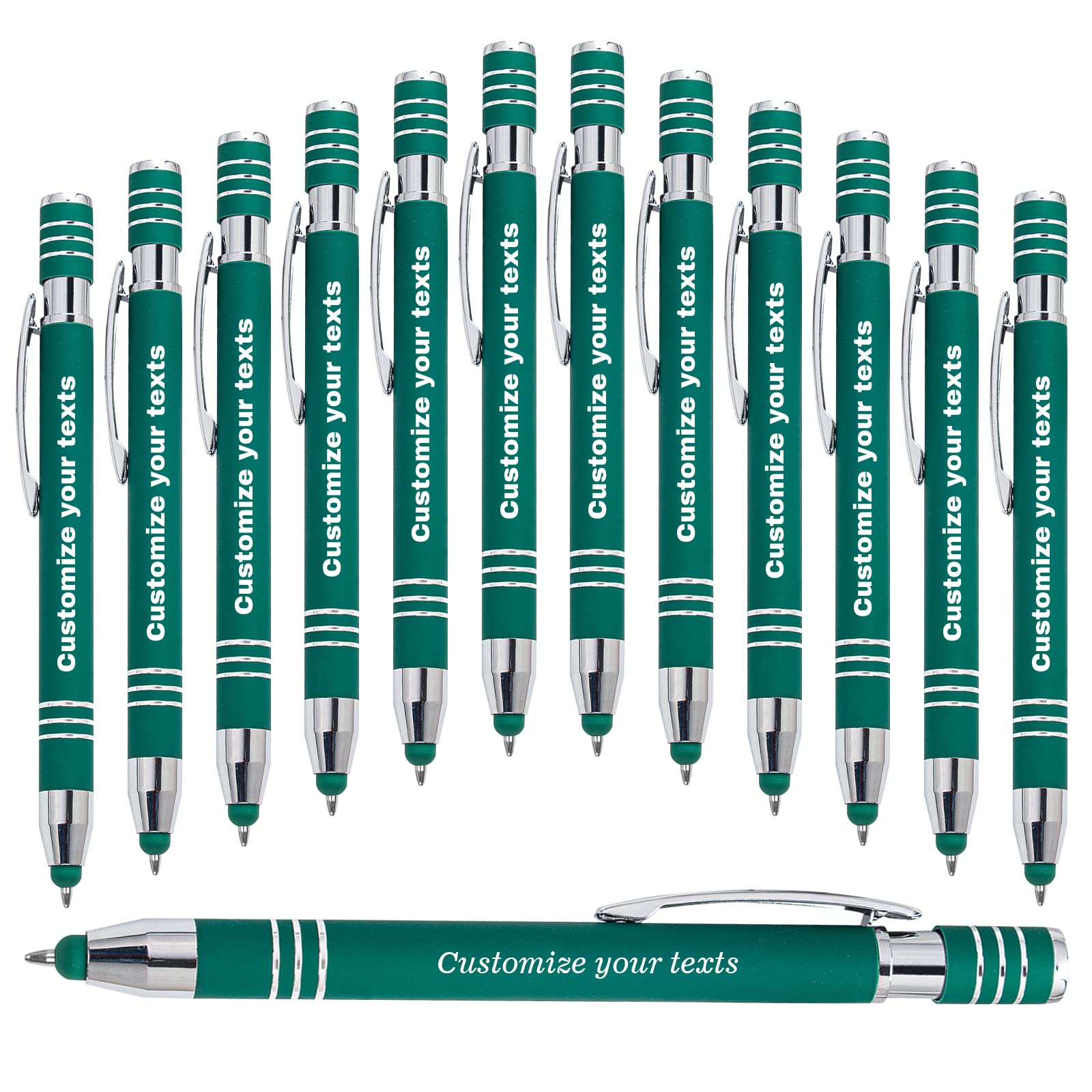 LINMQIU Custom Personalized Ballpoint Pens, Customize Your Business Information, Name, Phone Number, For Corporate Promotions, Black Ink, Personalized Writing Pen with Company Name Logo - 60PC