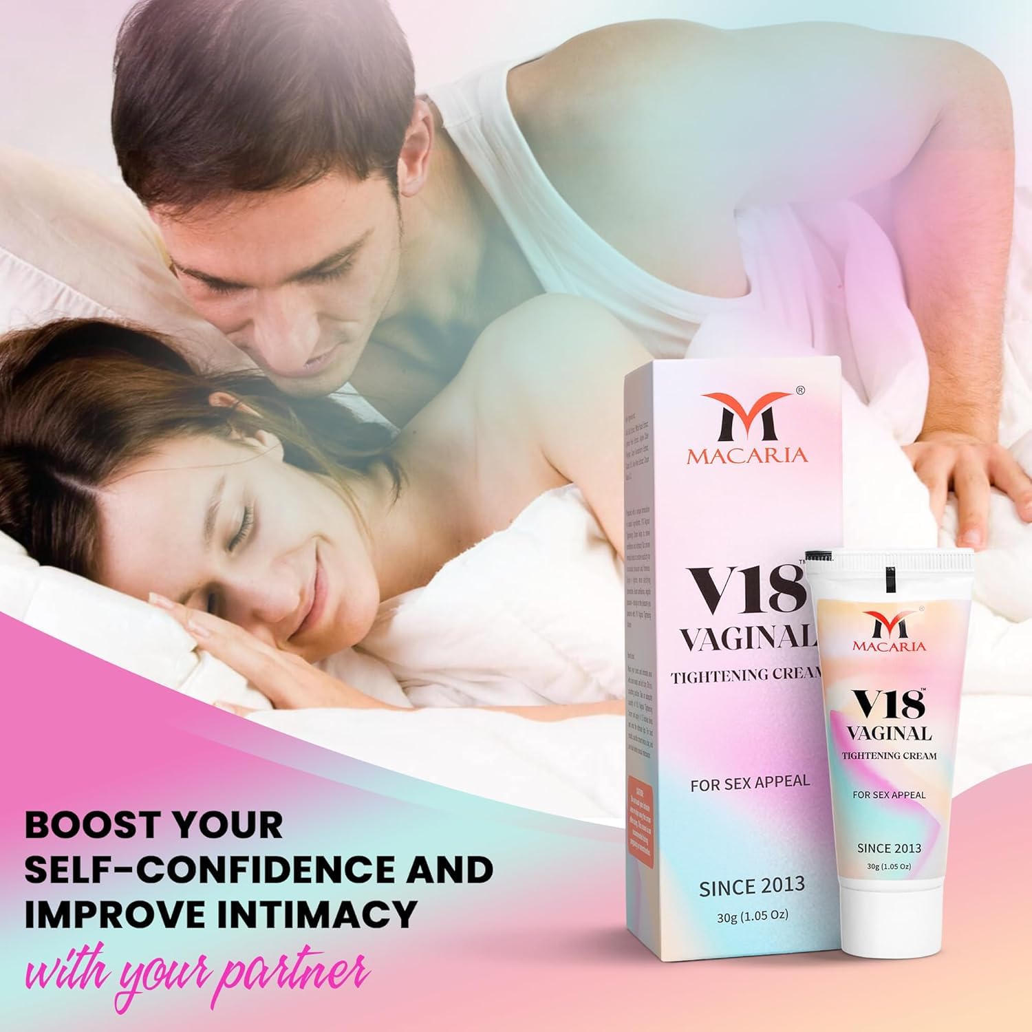 MACARIA Vaginal Pussy Yoni Instant Tightening Shrink Virgin Again Cream Gel for Girls