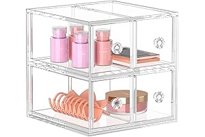 AITEE Acrylic Makeup Organizer for Drawers