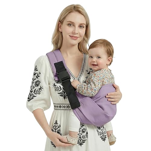 Miniatura 10 de Portabebés para niños pequeños, ligero para recién nacido, ajustable para niños pequeños, con capacidad para transportar de 7 a 40 libras, color