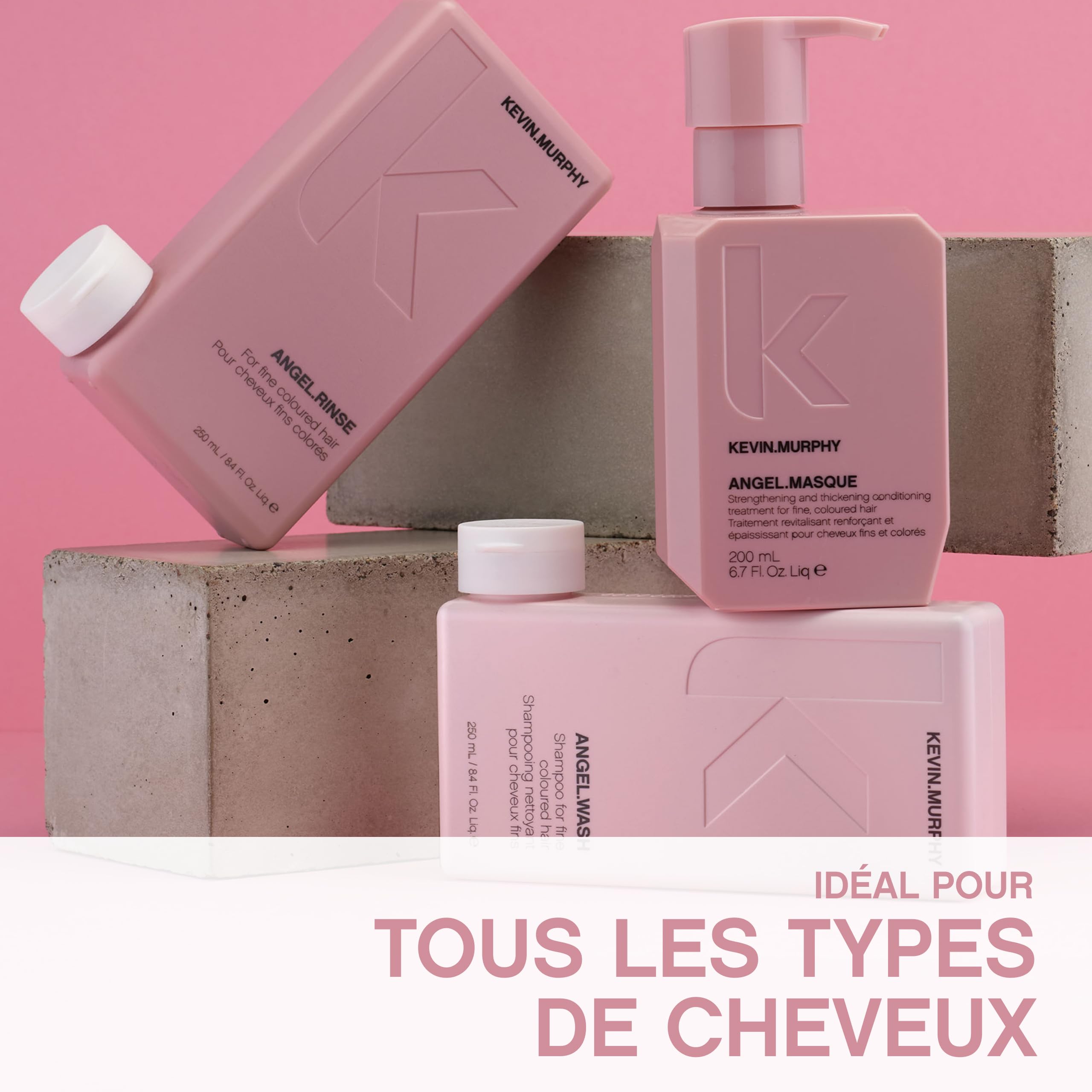 Kevin.Murphy Angel.Masque Haarmaske für Geschädigtes Haar, 200ml | Repair-Haarmaske für Feines, Gefärbtes & Geschädigtes Haar, Tiefenpflege mit Lotusblüte & Bambus, Sulfatfrei