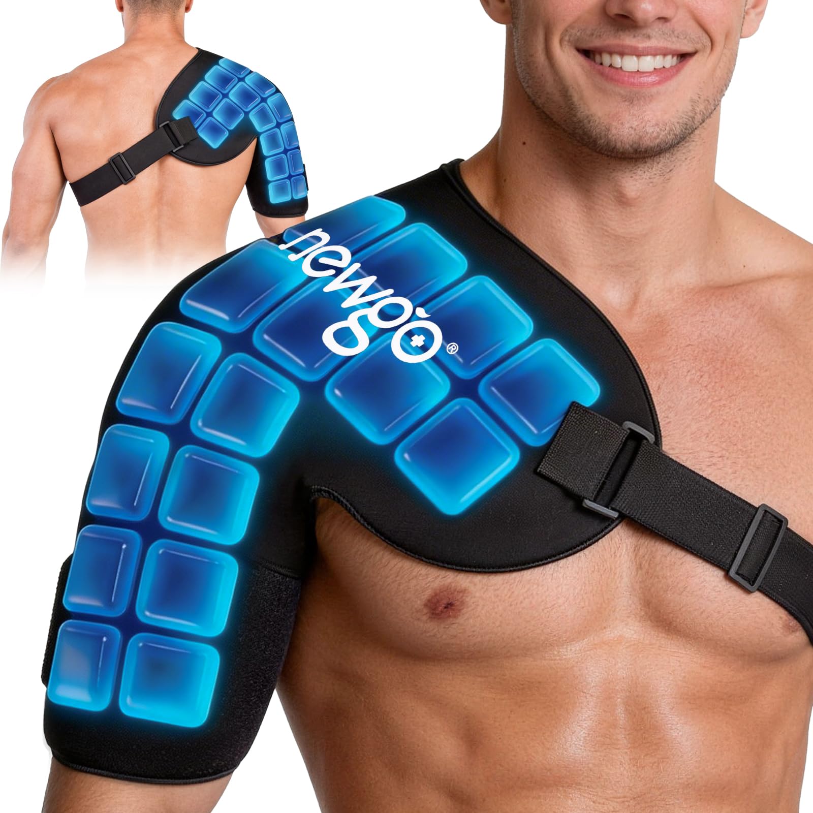 NEWGO Shoulder Ice Pack - 45 Min Cold Therapy -1