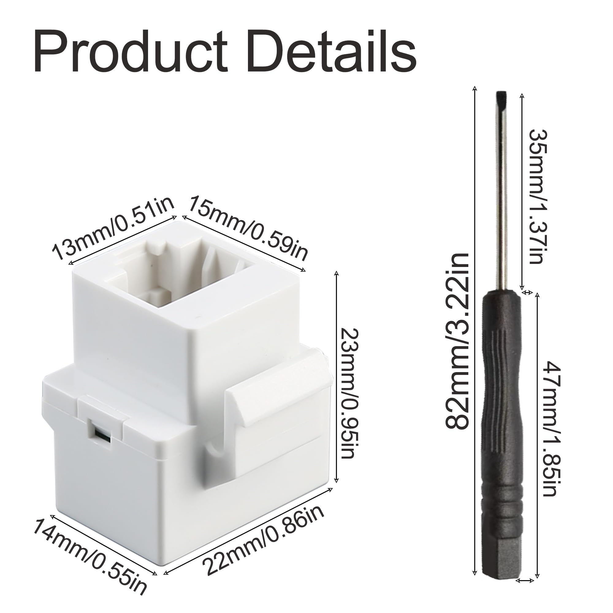 Modulo Keystone RJ11 - 5 Pezzi, Per Cablaggio Telefonico, Con Coperchio Antipolvere, Cat 3 - Foto 3