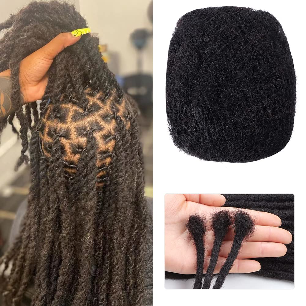 Orientfashion 16Inches Afro Kinkys Bulk Human Hair Braiding Hair for Dreadlocks, Loc Repair, Dreadlock Extensions, Twists, Braids.(16Inch 30g, Natural