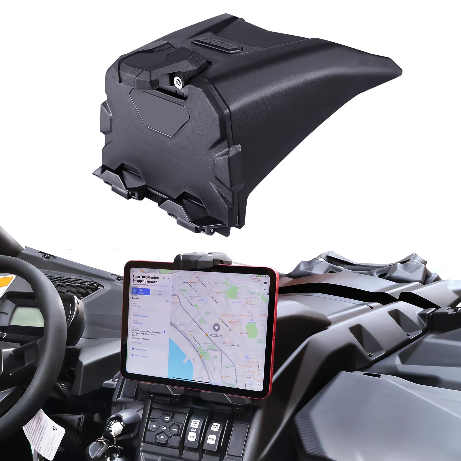 Maverick X3 Tablet Holder Compatible with Can-Am Maverick X3/X3 Max, Sturdy Custom Design, Securely Holds Devices While Riding
