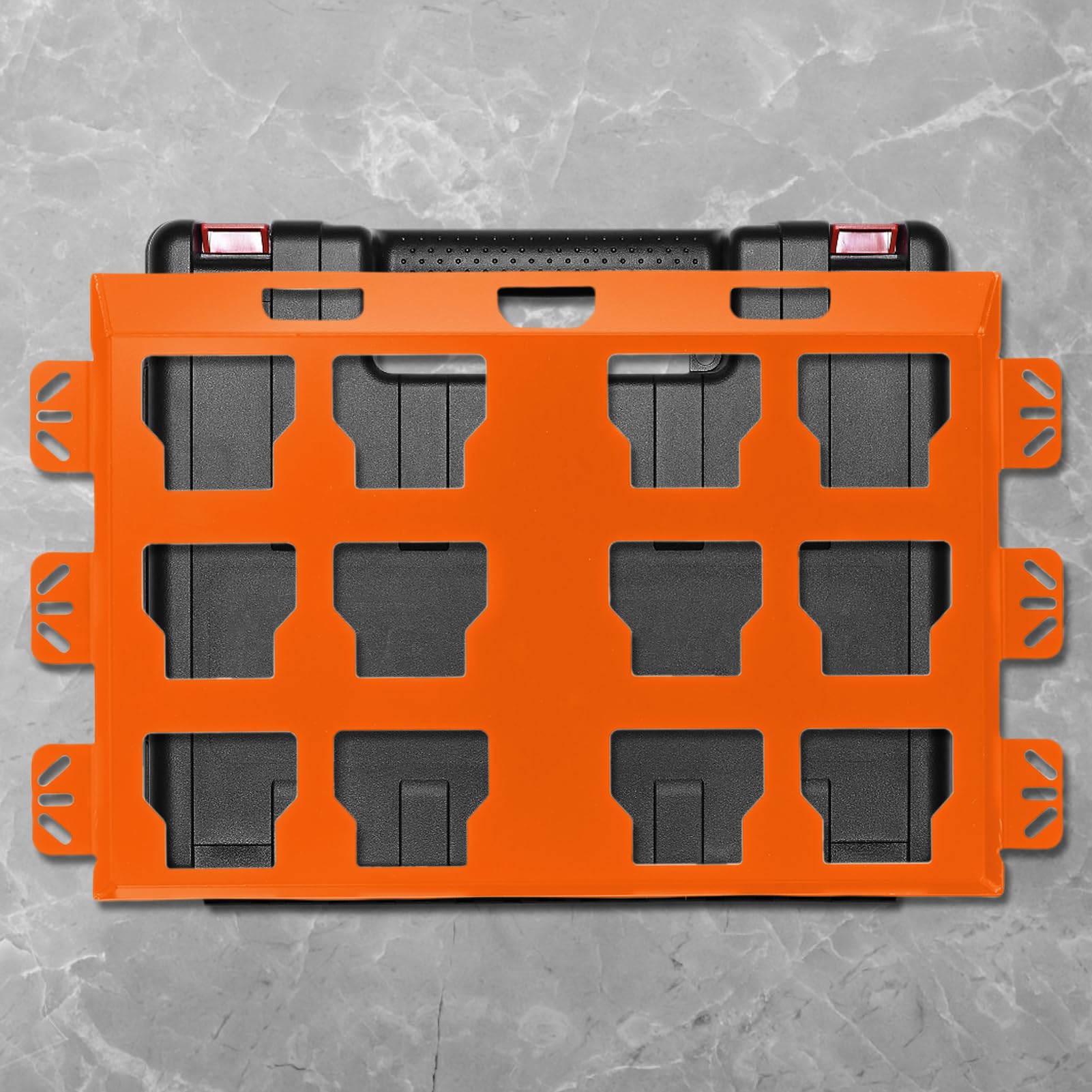 Jiawu Confezione da 2 Piastre Complete in Acciaio Inossidabile per L'organizzazione di Cassette degli Attrezzi, Supporti a Parete per Carichi Pesanti per Officine o Progetti Personalizzati
