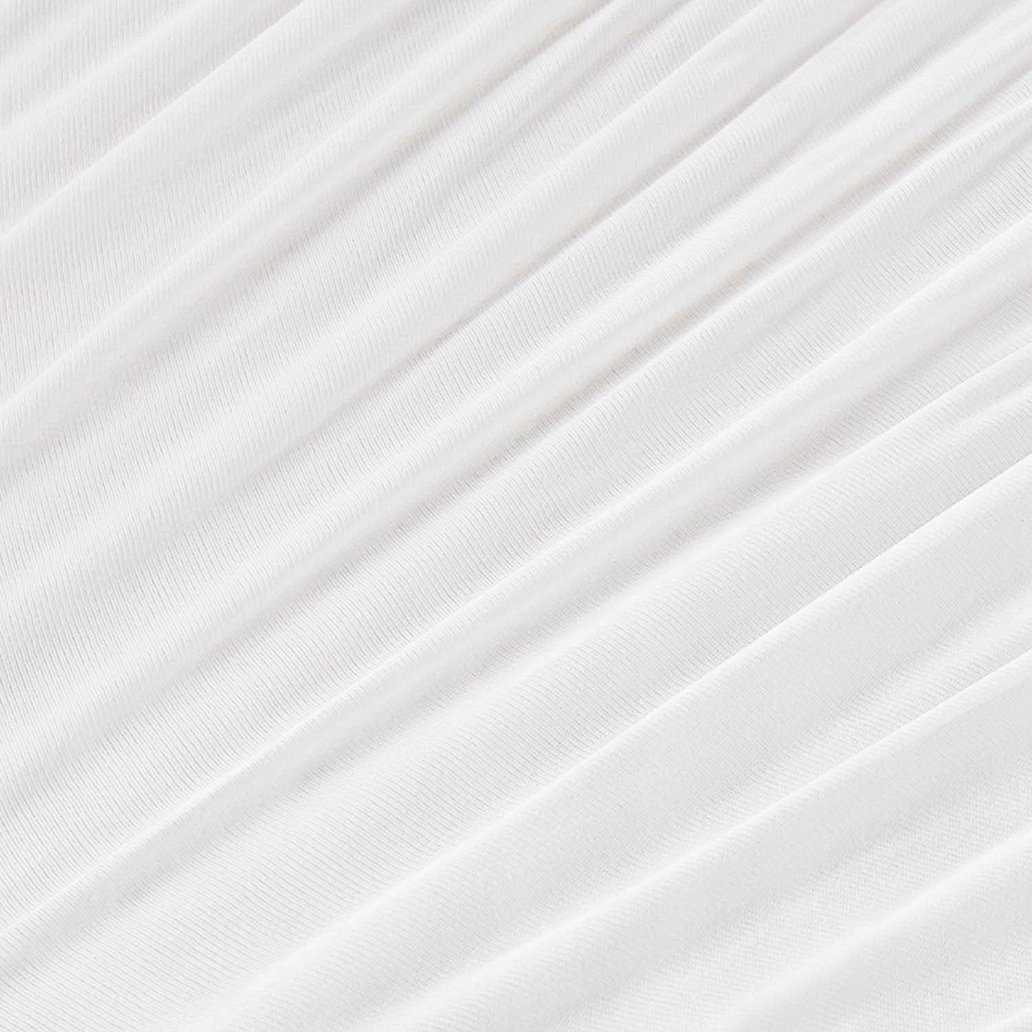 LUCID Ochraniacz na materac Premium Rayon z bambusa Jersey – bardzo miękki – wodoszczelny, cichy, 140 x 200 cm