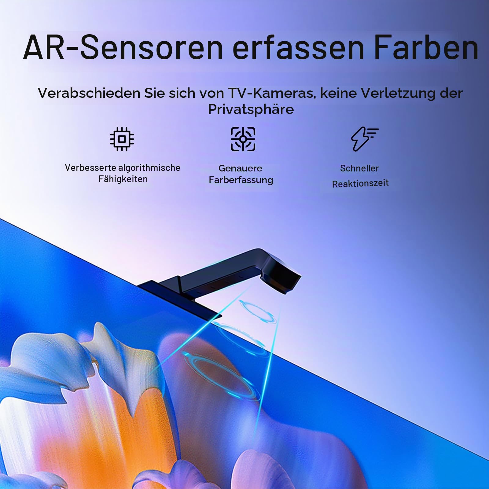 TV 6M LED Hintergrundbeleuchtung, Hintergrundbeleuchtung Color Picking Device für 65-70 Zoll TV und PC, Bluetooth App-Steuerung