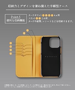 【数量限定】Valorex iPhone15 スマホケース 手帳型 本革ケース Amazon.co.jp: [Valorex]スマホケース 手帳型 本革ケース