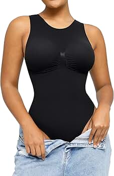 ★ドイツPM FitLine TopShape ContourSculpt Seamless Mid-Thigh Bodysuit – Peachy Shapewear