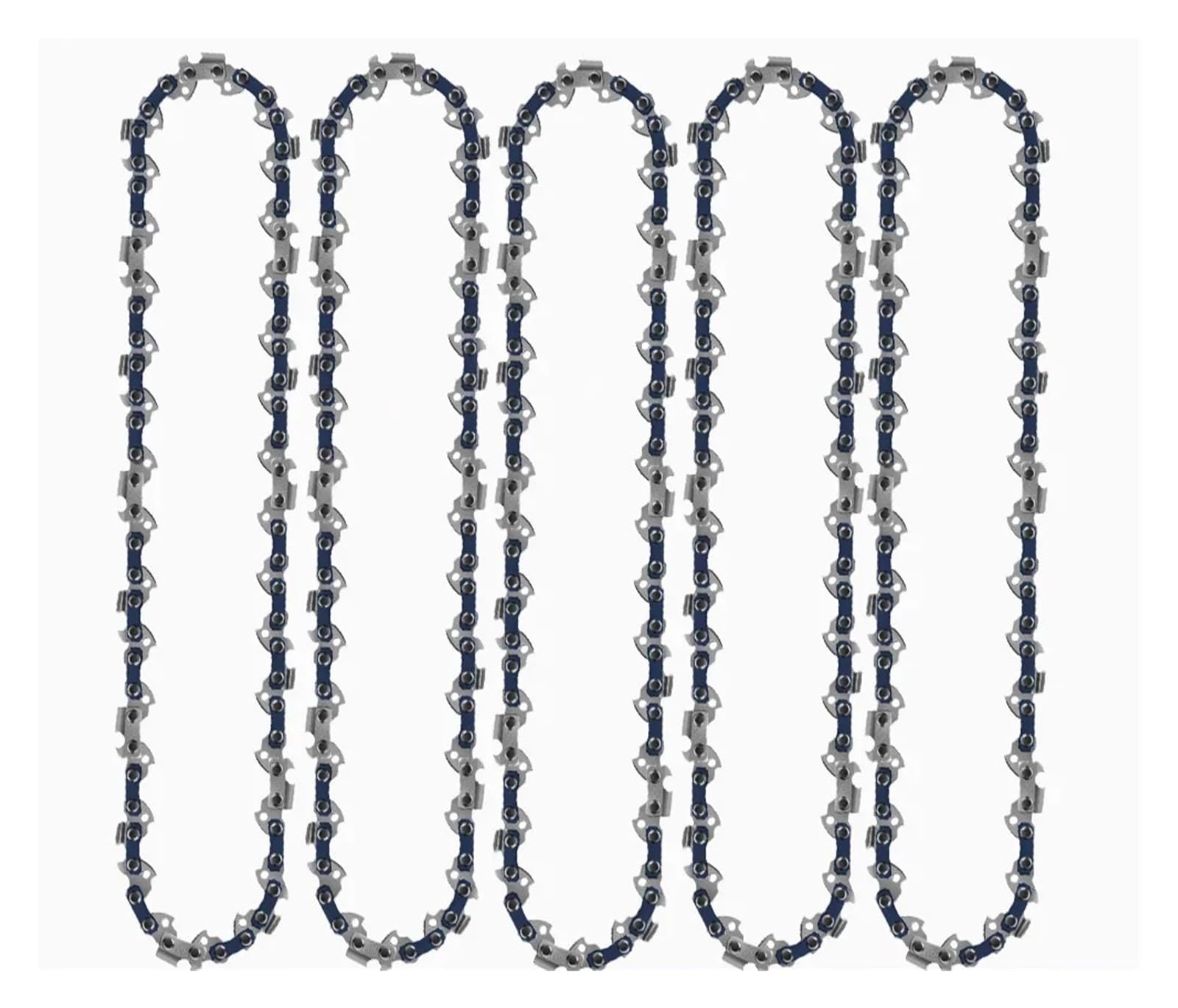 Cadenas para motosierras, Combo de Barra Cadena Motosierra for Sierra eléctrica, Paso 1/4 ", 3/8", 0,325, 4-20 Pulgadas, Varias Piezas(5pcs Chain,18 Inch 050 62 DL)