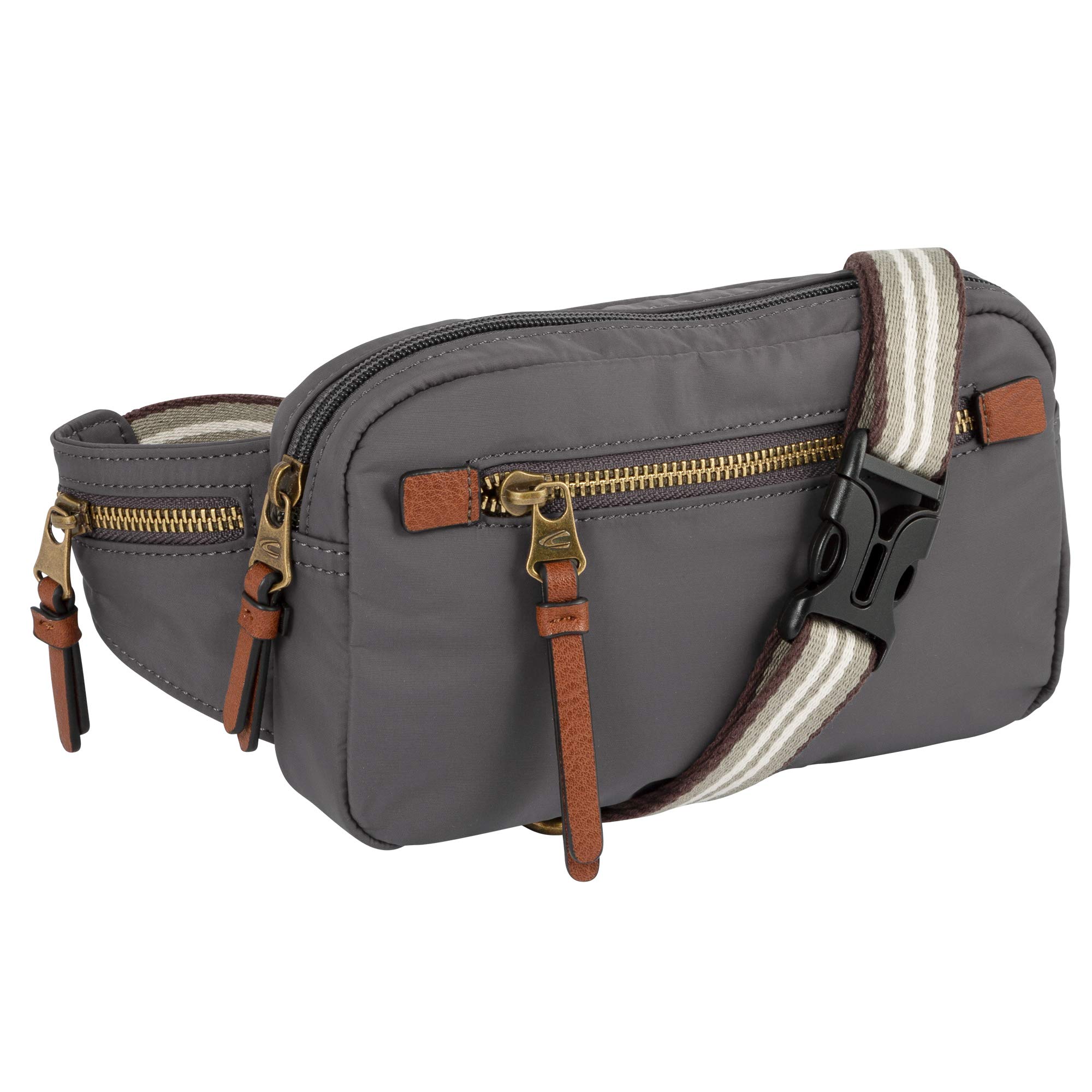 camel active Bari Women's Belt Bag Bum Bag, Gray, S, 000100
