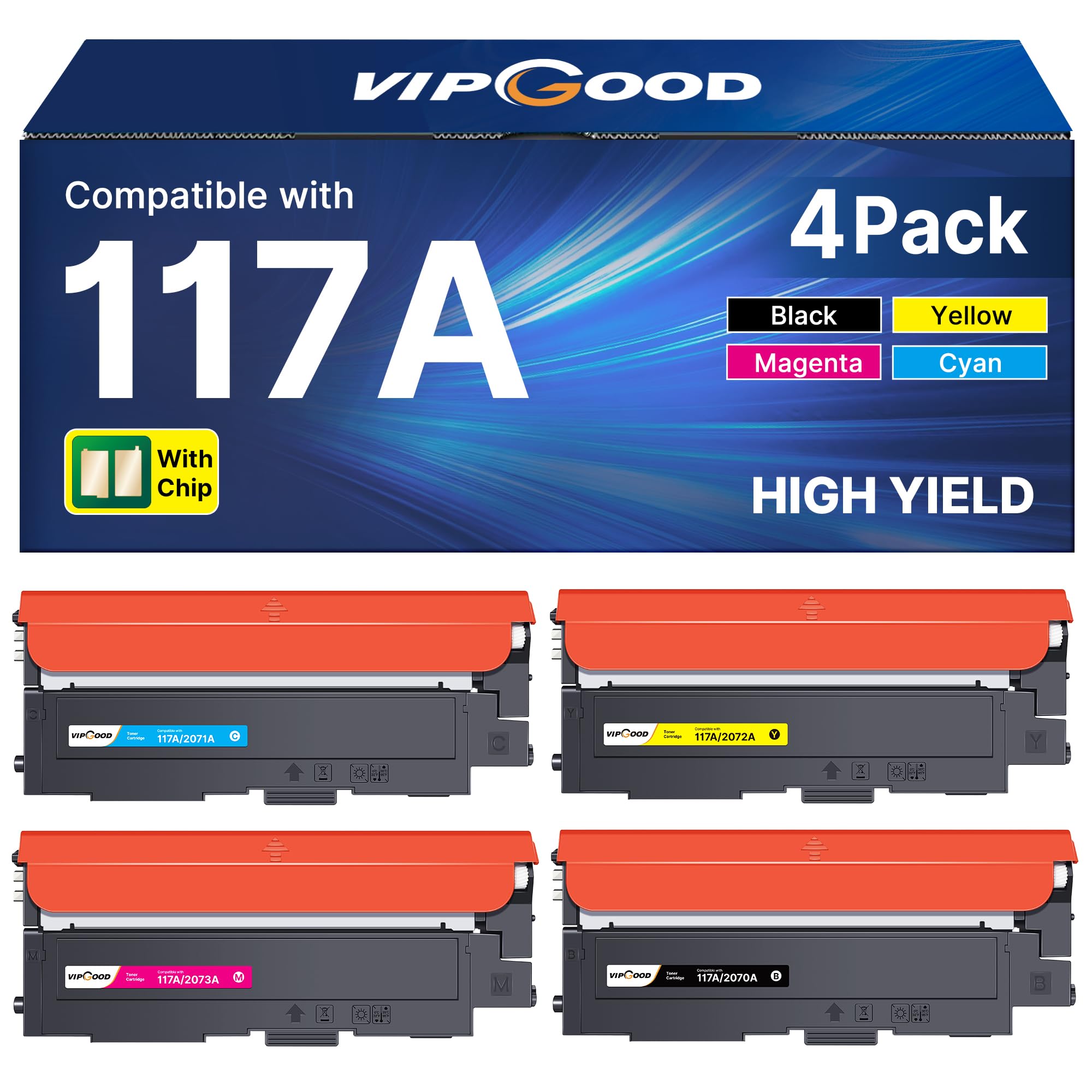 117a W2070A Cartouche de Toner Compatible pour HP Color Laser MFP 178NW