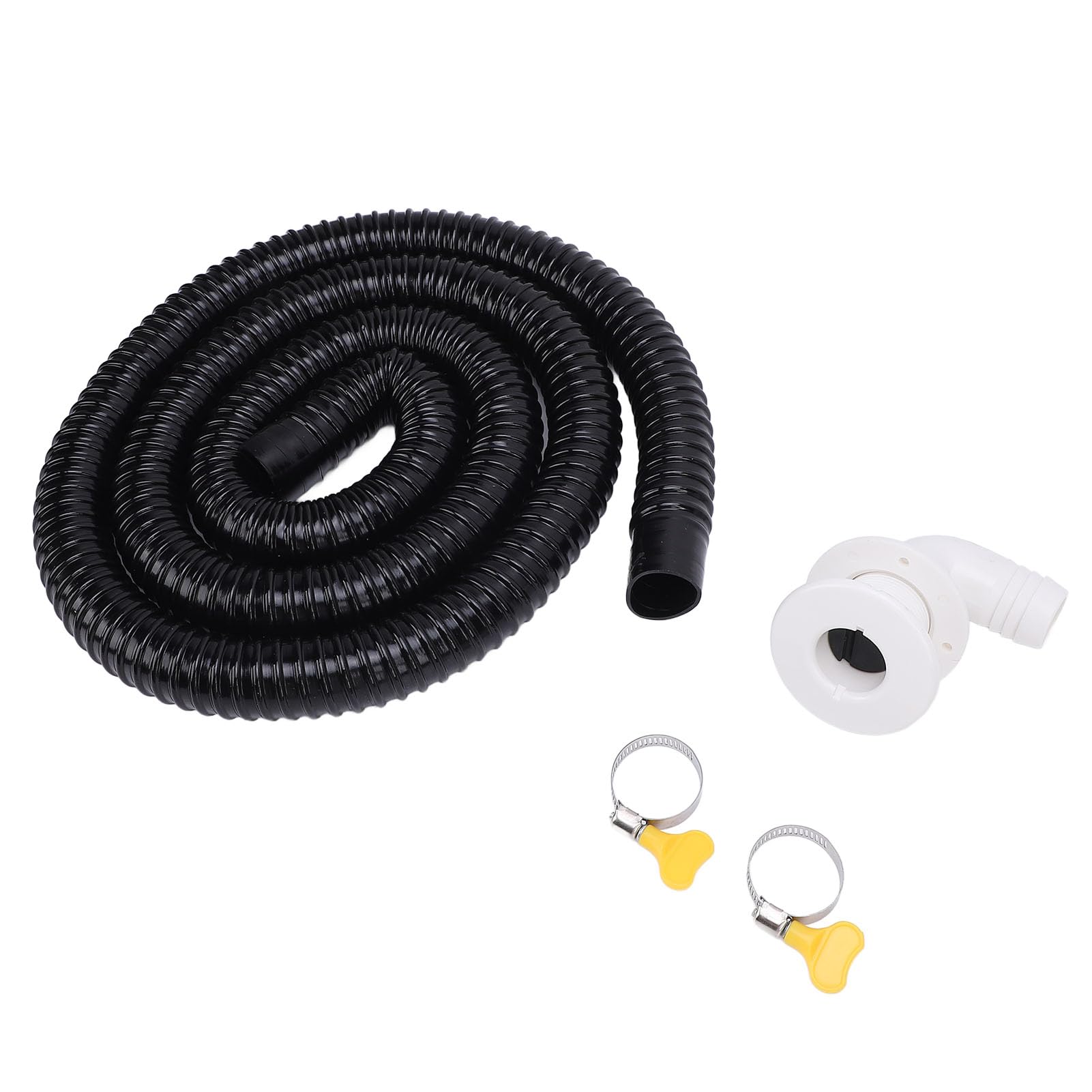 Sxhlseller Kit de Tuyau de Drainage de Pompe de Cale 1100GPH, Drainage de Cale Marin épais pour Bateau et Motomarine 29mm (WHITE)