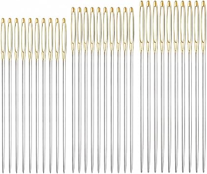 Cross Stitch Needles Sizes 22 24 26 Set of 30 Gold Tail Embroidery Tapestry