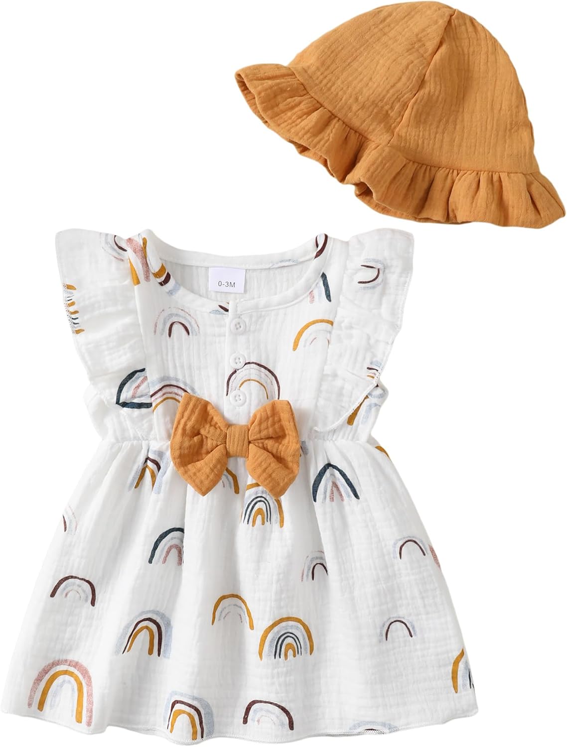 Toddler Baby Girl Dresses Summer Clothes Boho Short Sleeve Dress Ruffle Infant Sundress Cute Girls Outfit