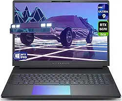 Dell Laptop para jogos Alienware 18 Area 51, Intel Ultra 9-275HX, 64 GB DDR5 RAM, SSD PCIe de 2 TB, QHD+ de 18 polegadas (2560 x 1600) tela 300Hz, Nvidia G-Force RTX 5070, teclado retroiluminado, W11
