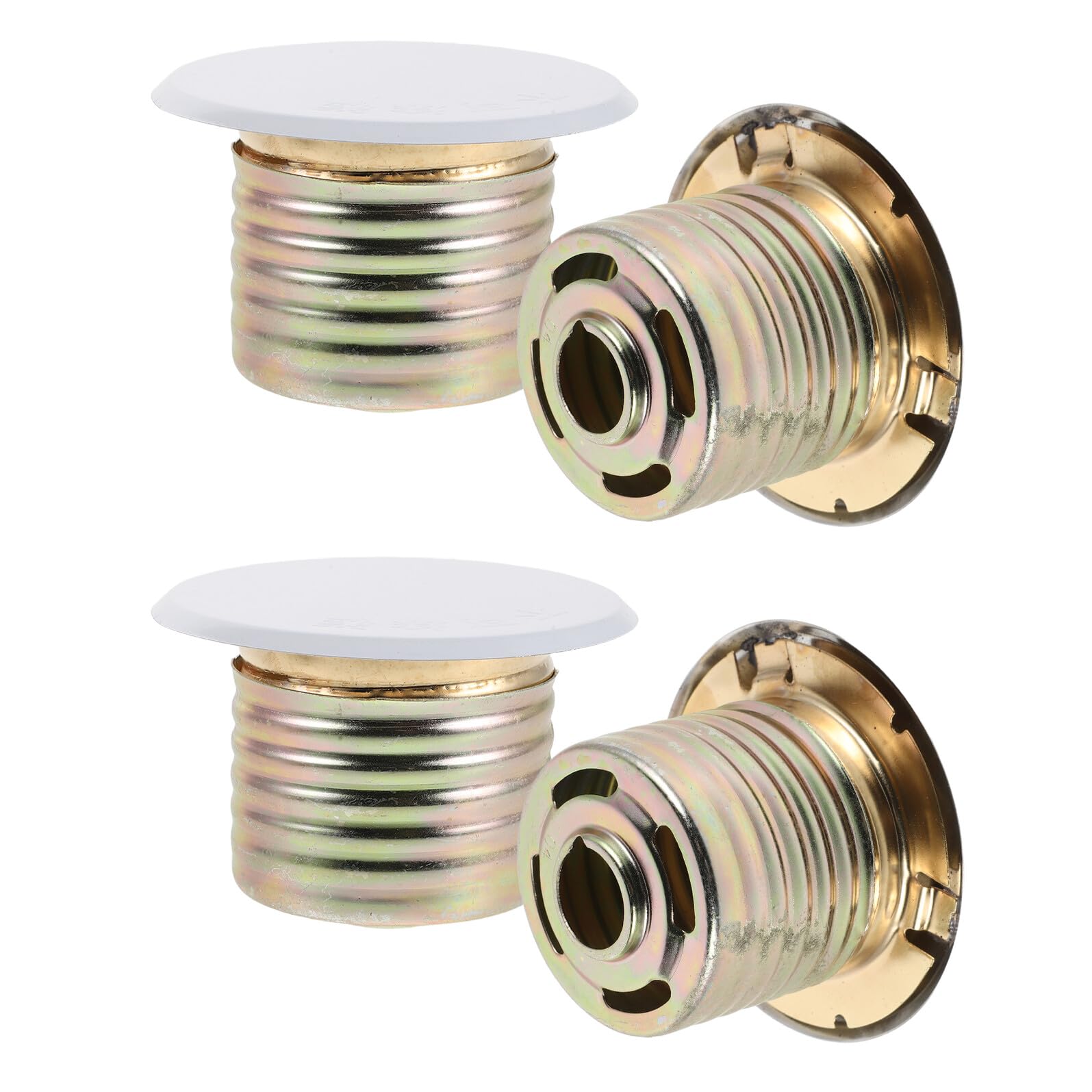 Placas de metal para rociadores contra incendios de 8,5 cm Yardenfun, tapa de techo