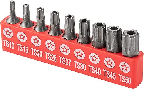 RAMPRO Torx Star - Juego de brocas de 5 puntos, seguridad a prueba de manipulaciones, juego de brocas para controlador, T10, 15, 20, 25, 27, 30, 40,