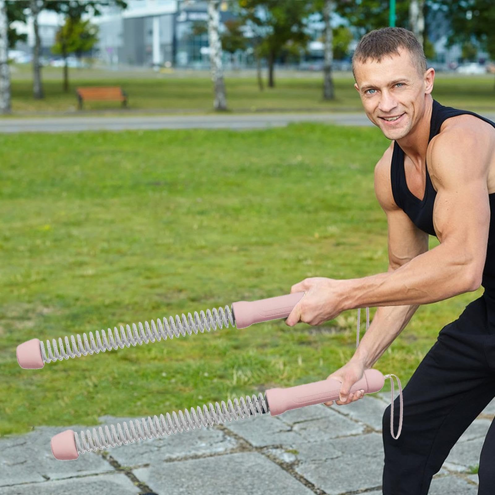 Cuerdas De Batalla - Cuerdas De Batalla Para Ejercicios Portátiles, 2 Coes Ligeras Para El Desarrollo Muscular, Equipo Para Barras De Muelle De Repuesto, Cuerda De Entrenamiento Inalámbrica Silenciosa