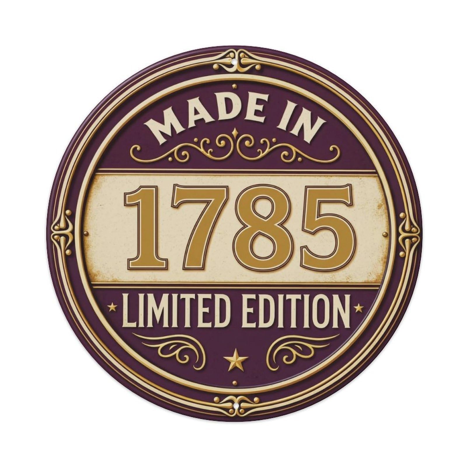 Okahys 8X8inch(20X20cm) Made In 1785 Limited Edition Metal Tin Sign