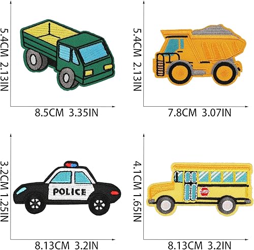 Miniatura 5 de 19 parches surtidos para automóvil, parches para planchar para niños, parches bordados para ropa, chaquetas, sombreros, bolsas, suministros de