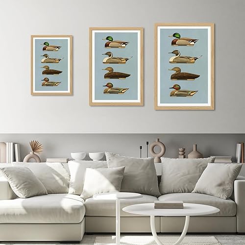 Miniatura 3 de Lienzo retro de pato para pared, impresiones al aire libre, carteles de señuelo de pato, carteles al aire libre, decoración de oficina en casa,