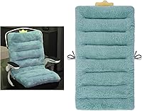 Vista 10 de ELFJOY Cojín para Silla de Oficina 100cm Cojín para Silla de Escritorio Cojín de Asiento con Soporte Lumbar Cojín para Silla de Descanso con Banda