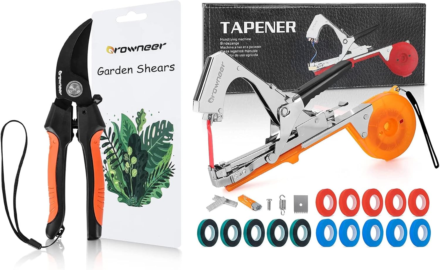 GROWNEER Plant Tying Machine, Plant Tapener, Plant Tape