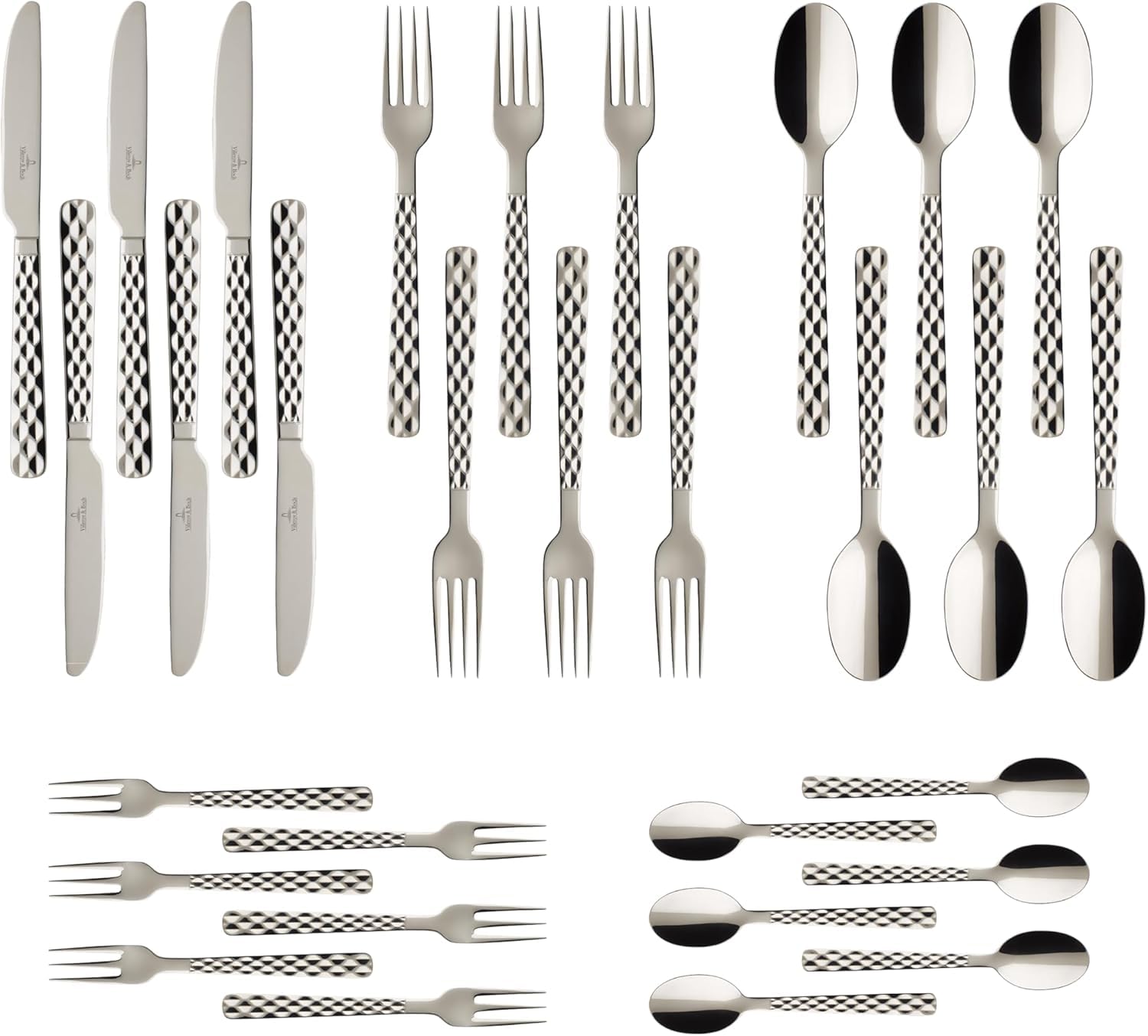 Boston Cutlery for up to 6 Persons, 30-Pieces, Stainless Steel