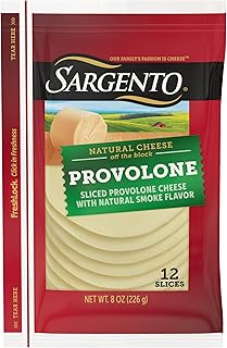 Sargento Natural Provolone with Natural Smoke Flavor Sliced Cheese, 12 Slices